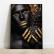 Quadro Decorativo Preto e Dourado - Fotografias / Diversos