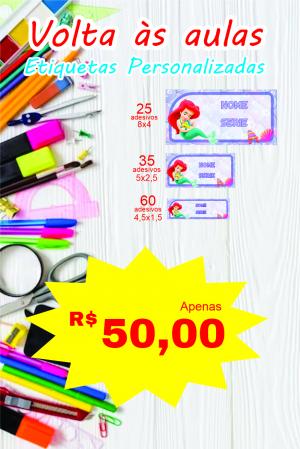 Etiquetas escolares Personalizadas