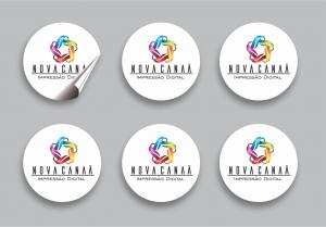 Adesivo e etiquetas Vinil adesivo todos os formatos 4x0 Brilho / Fosco / Transparente Meio corte Arte contratada, não inclui o logo do cliente